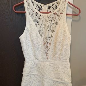 BCBG white dress
